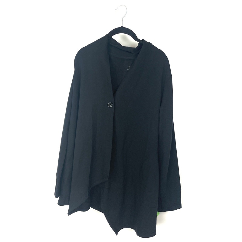 Black Single Buttoned Cardigan – Size 6-8 Small