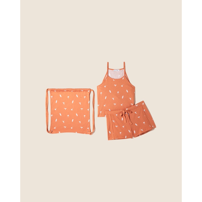 Camiseta Sin Mangas De Cuello Alto Y Pantalones Cortos En Una Bolsa Pacific S