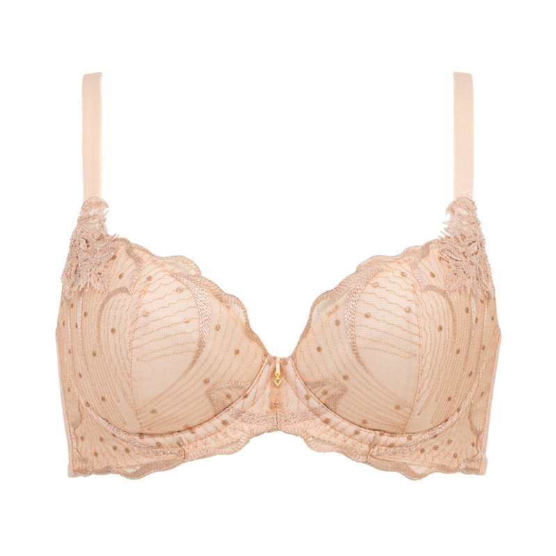 Rose Push-Up Plunge Bra 25A1 65C (US 30C) Black