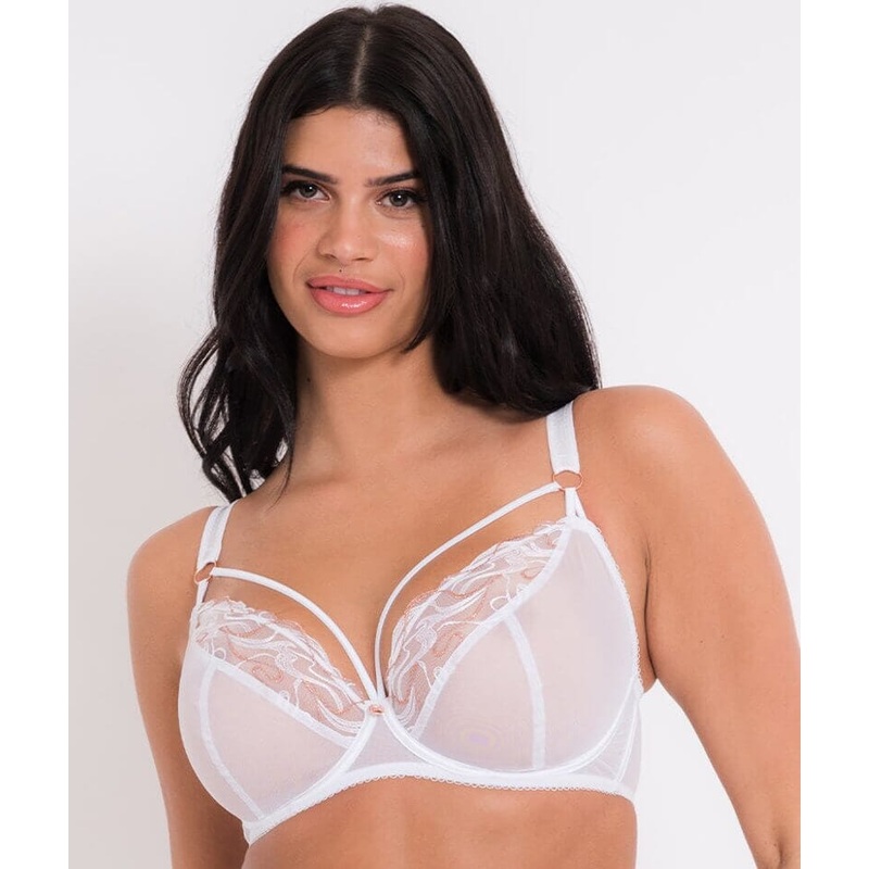 Scantilly Fascinate Plunge Bra – White 38DDD/F