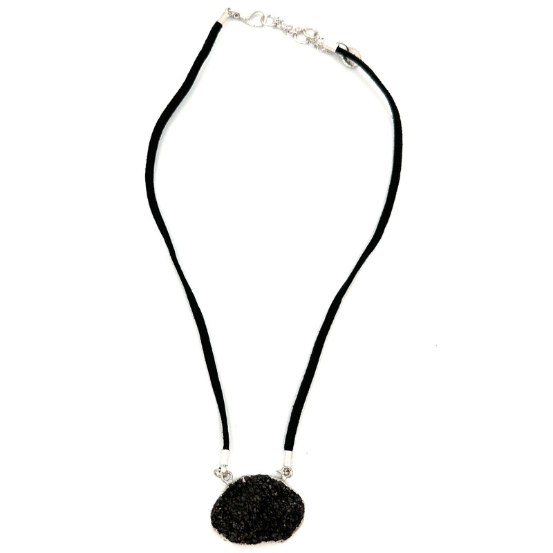 Black Crystal Necklace