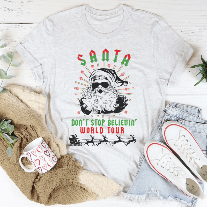 Santa Vintage Band Tee Ash S