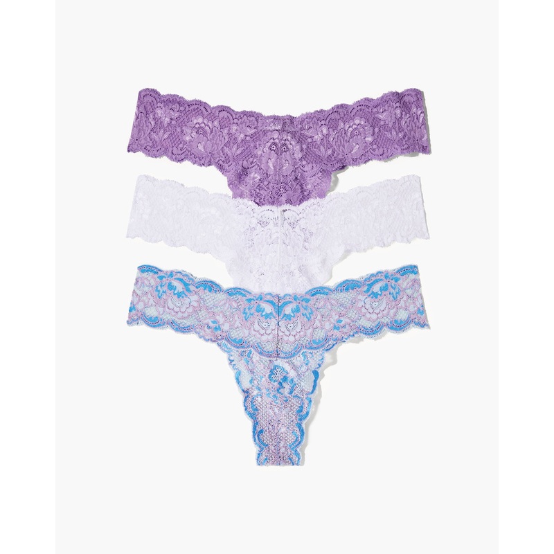 Lot De 3 Tangas Cutie Linaria Fontana/White/Linaria Taille Unique