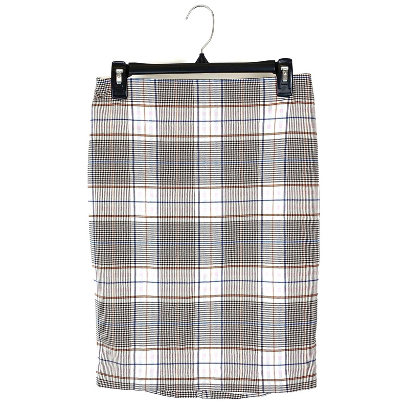 Plaid Pencil Skirt – Size 4