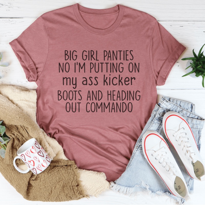 Big Girl Panties Tee Mauve S