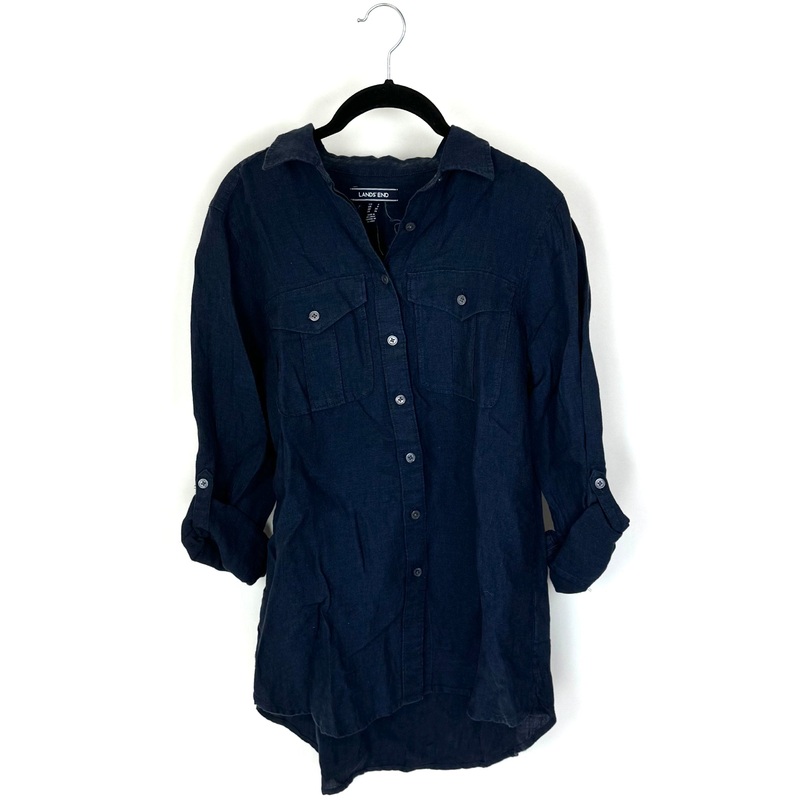 Dark Blue Button Down Shirt – Size 4