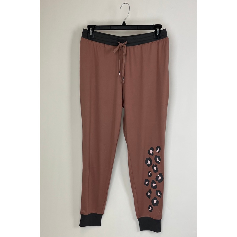 Dusty Rose Cheetah Jogger Pants – Medium