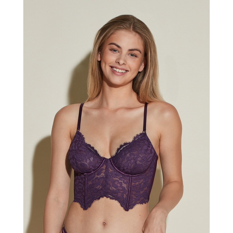 Longline BH Mit Bgeln Zaadi Purple 70B