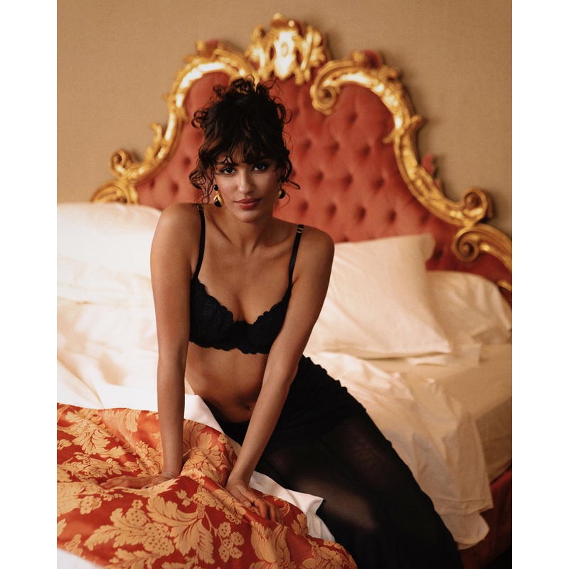 Reggiseno A Balconcino Nero 0C