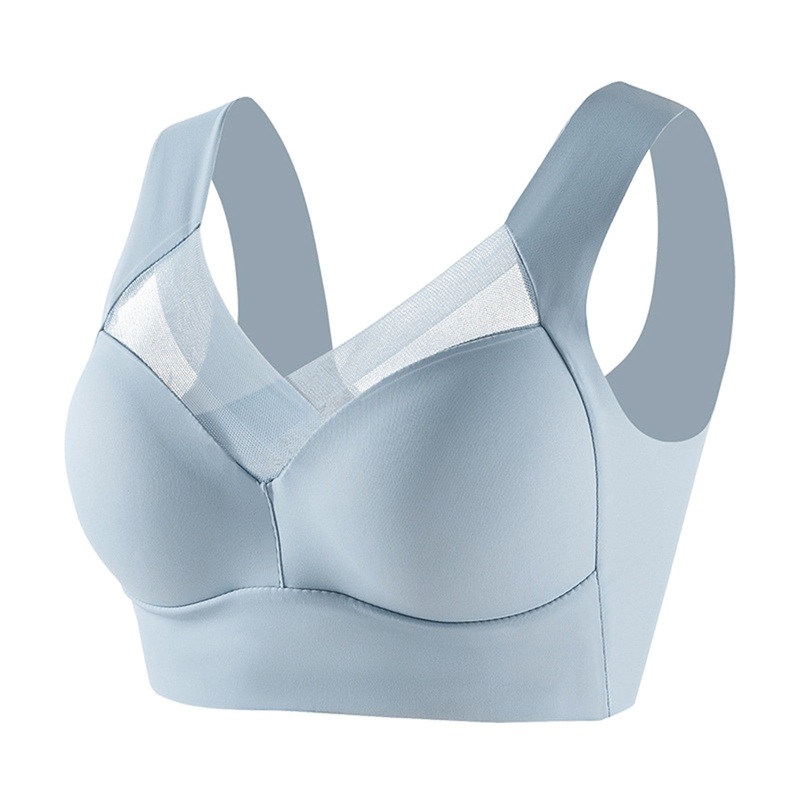 Whitney Seamless Sports Bra Blue L