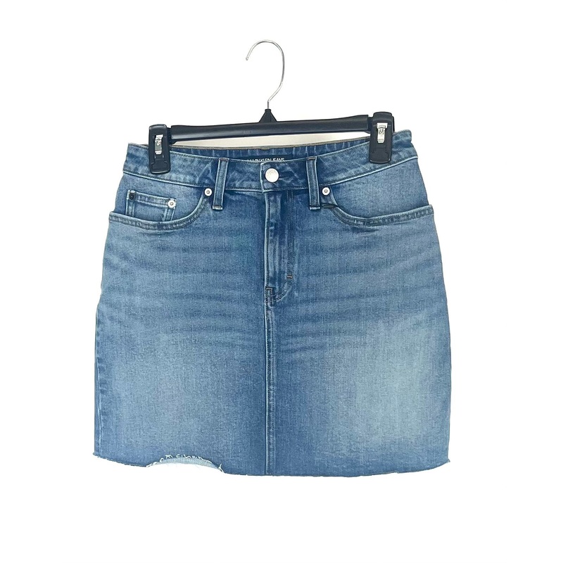 Classic High Rise Denim Skirt – Size 28