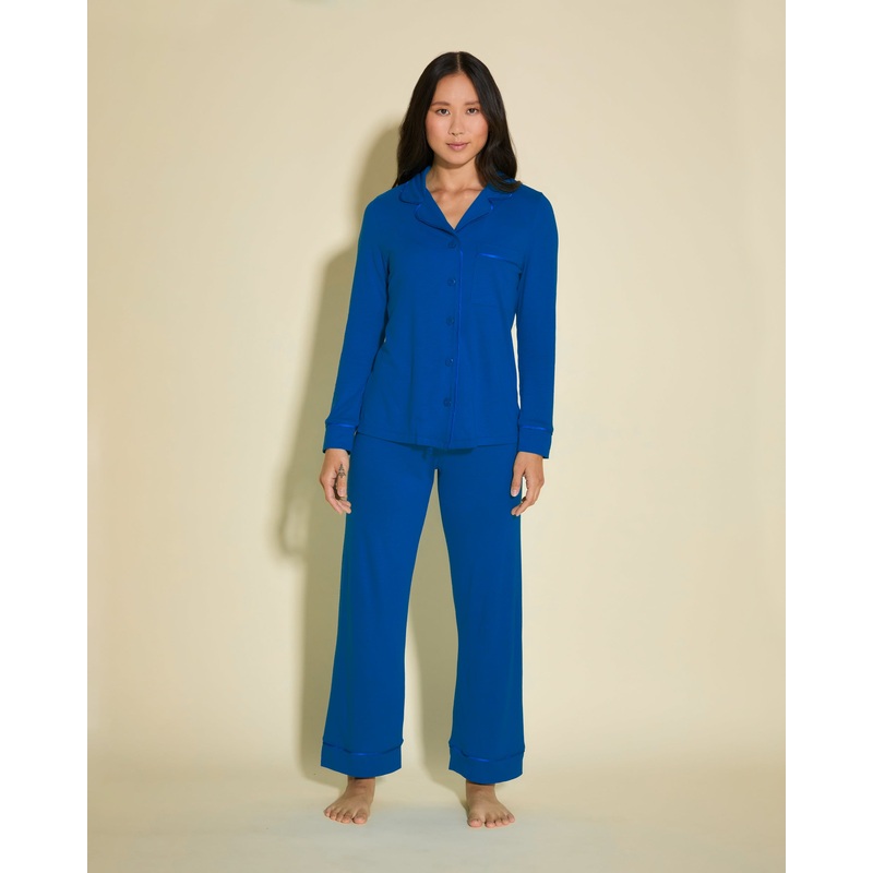 Ensemble Pyjama Haut  Manches Longues Et Pantalon, Petite Cobalt/Cobalt PS