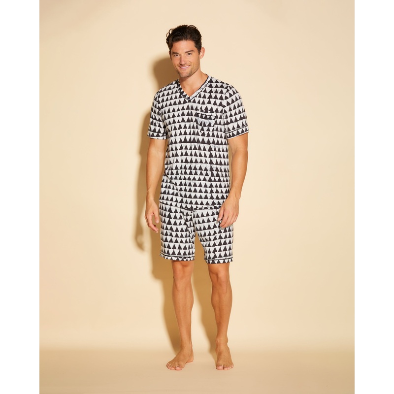 Men’s Short Sleeve Top & Shorts Pajama Set Jazzy Jeff S