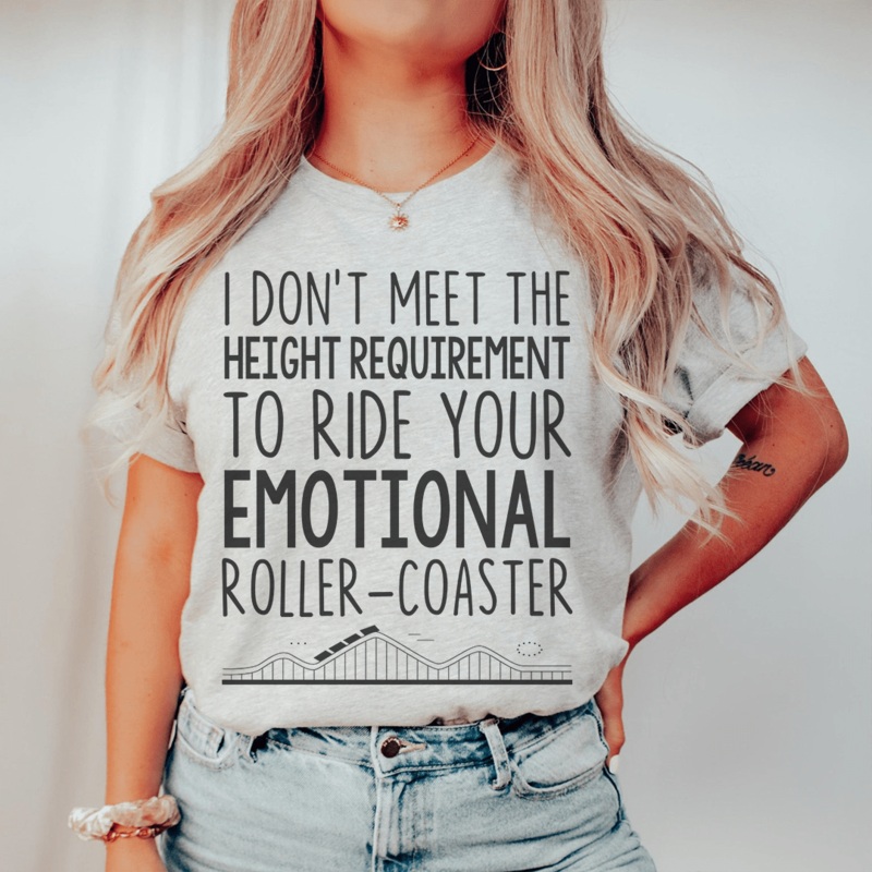 Roller Coaster Tee Athletic Heather S