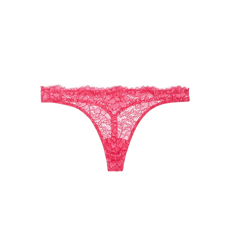 Tanga De Tiro Bajo Miami Pink/Garnet S/M