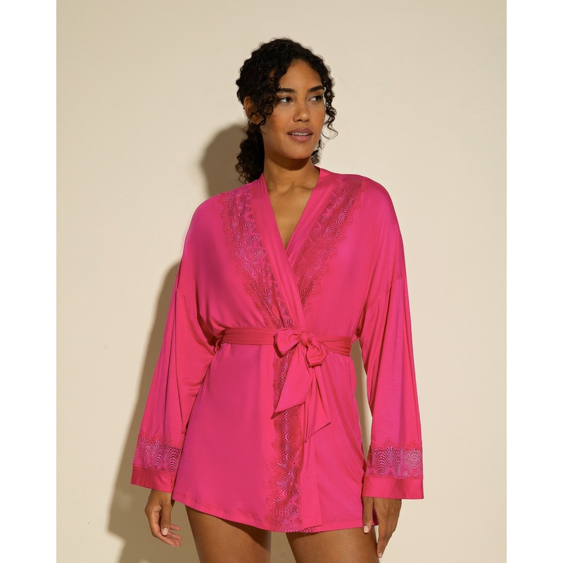 Vestaglia Flori Pink S