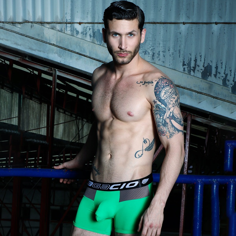 Agacio AGG029 Boxer Trunk Small GreenGrey