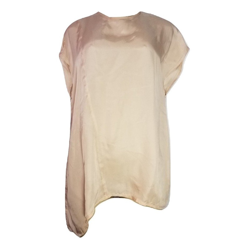 Peach Satin Blouse – Size 4