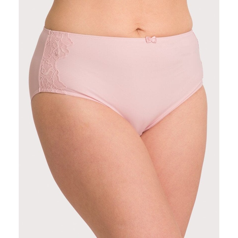 Ava & Audrey Jacqueline Full Brief with Lace – Blush L