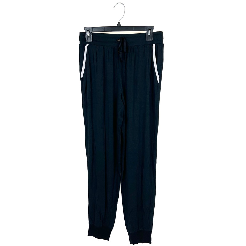 Black Joggers with Grey Trim – Small