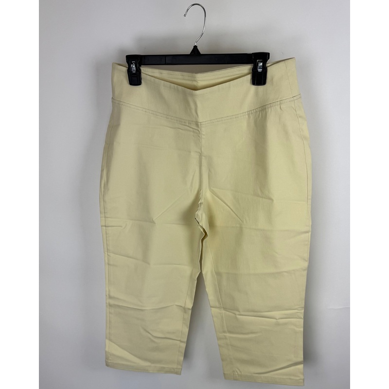 Egg Shell White Stretchy Capri Pants – Size 12