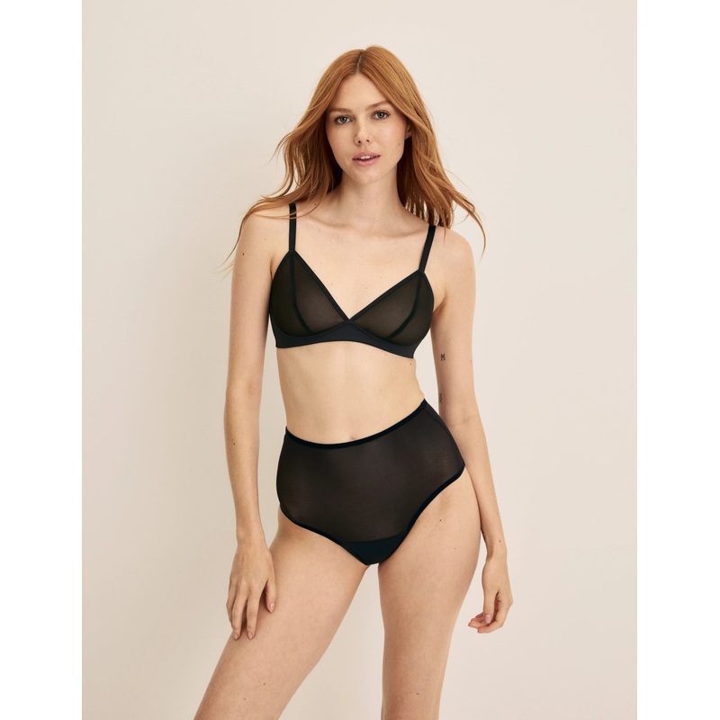 Essential Full Mesh High Rise Black XS