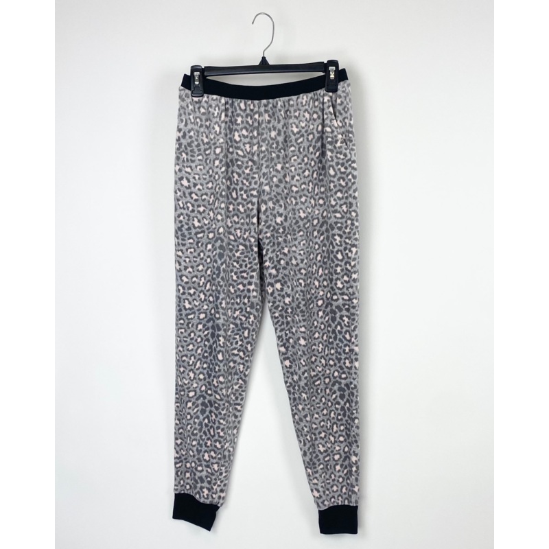 Grey Cheetah Print Pajama Pants – Small