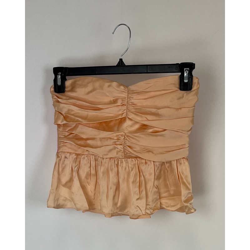 Peach Strapless Top – Size 4-6