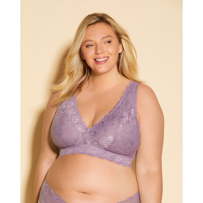 Ultra Curvy Plungie Longline Bralette Himalayan Sky XS