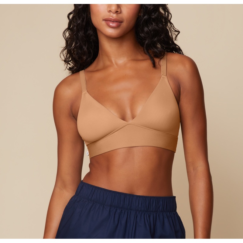 Bliss Triangle Bralette – Tan Tan XS