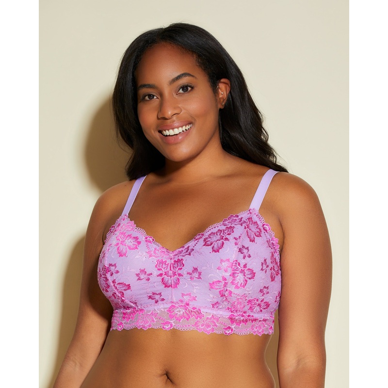 Bralette De Estilo Top Extended Icy Violet/Cape Fuchsia 1X