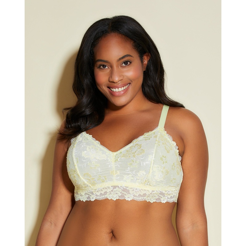 Bralette De Estilo Top Extended Mignonette/White 1X