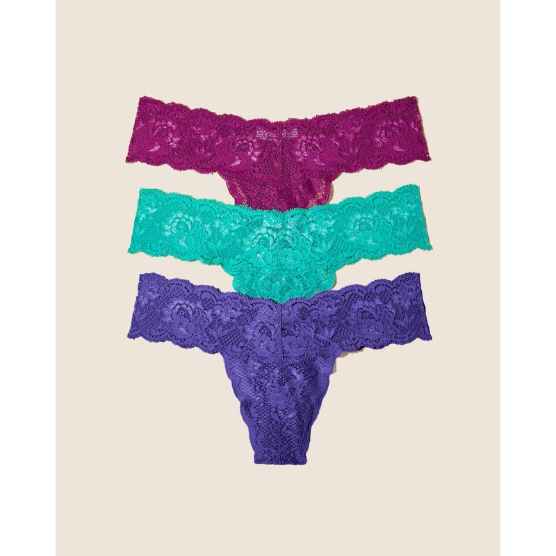 3Er-Pack Lr Tanga Violette Swiss Beet Addy Green Einheitsgre