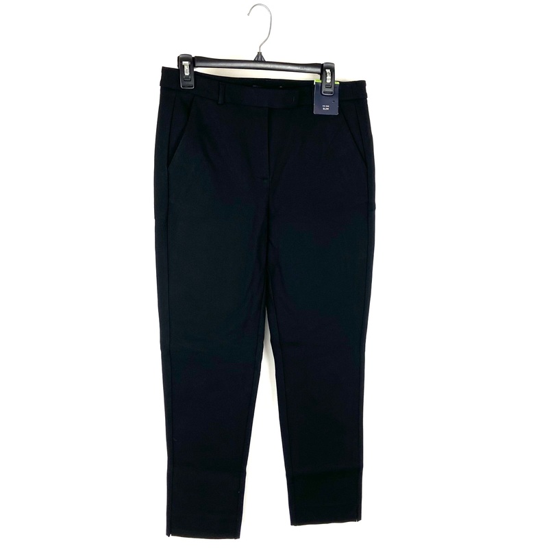 Black Mid Rise Slim Pants – Size 8