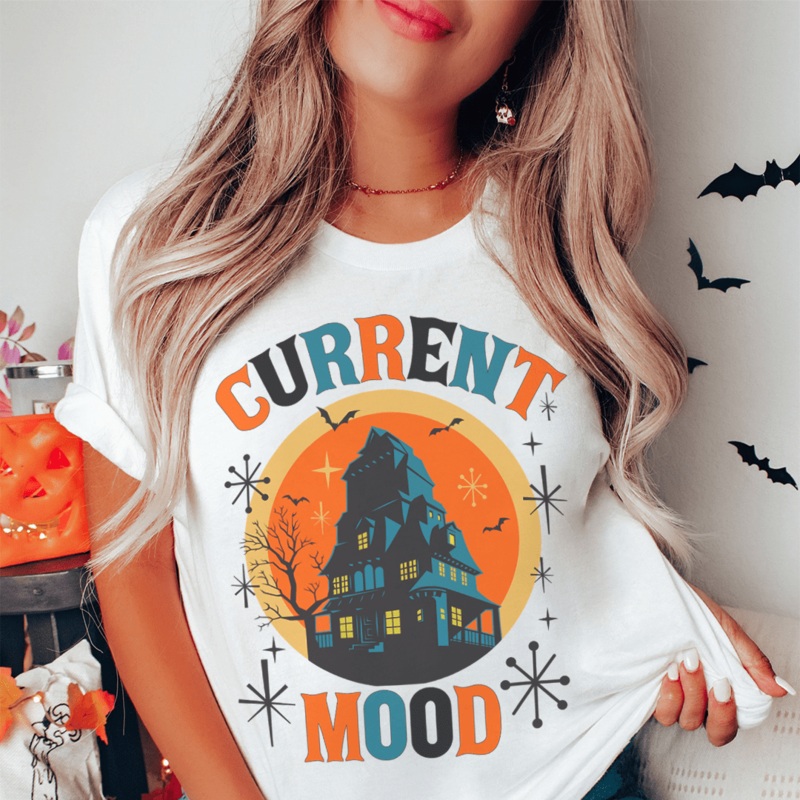 Current Mood Halloween Tee Ash S