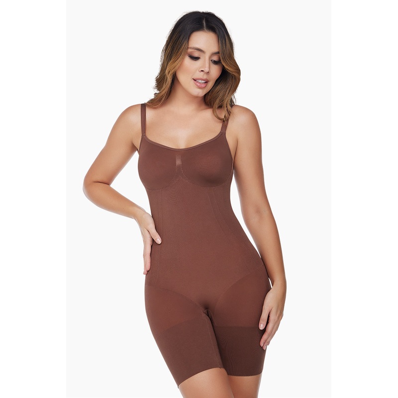 CURVEEZ Full Body Shaper Comfort Evolution Pure Chocolate S