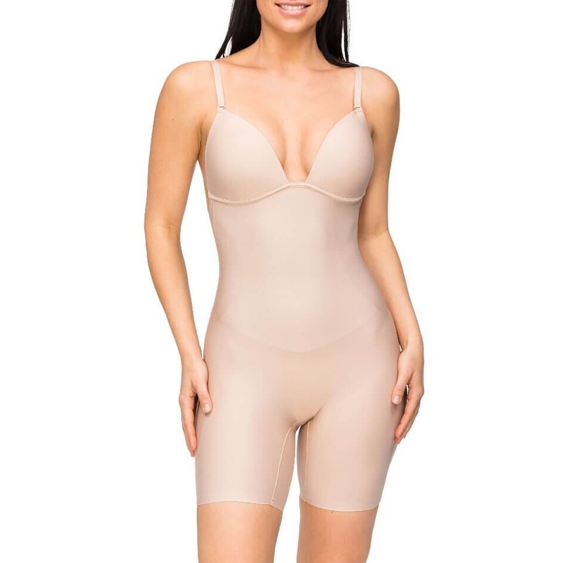 Nancy Ganz Body Define Backless Jumpsuit – Warm Taupe 32D/DD