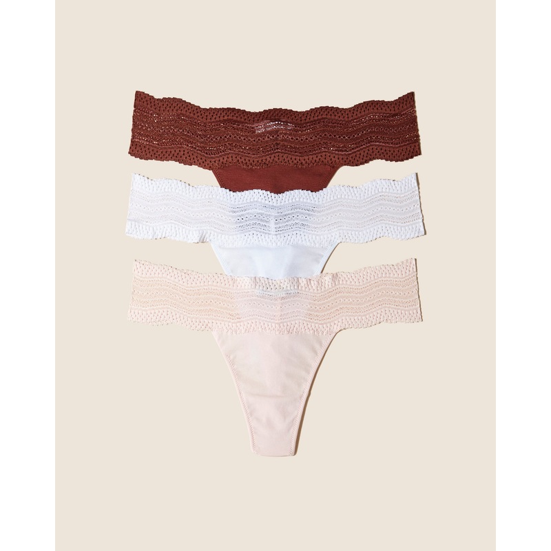 Perizoma  Confezione Da 3 Ticino Ice Pink White Taglia Unica