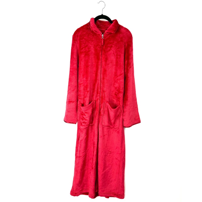 Red Fleece Zip Up Robe – Size 4/6 and 8/10 Small (size 4/6)