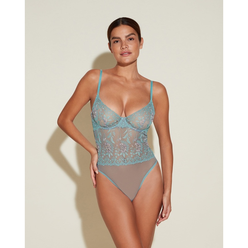 Underwire Bodysuit Soft Jade 1