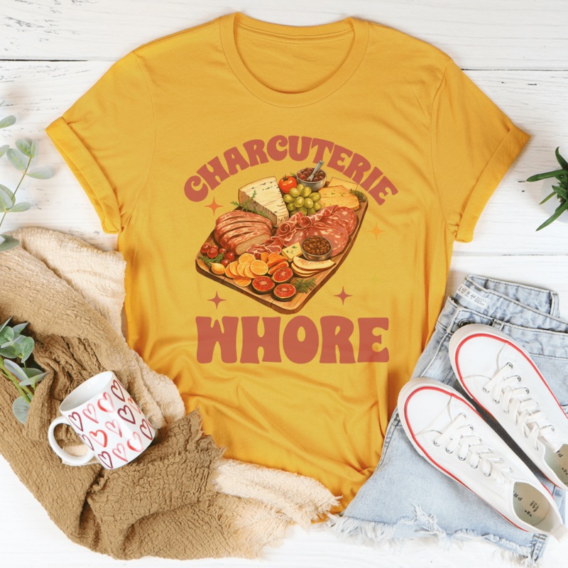 Charcuterie Whore Tee Black Heather S