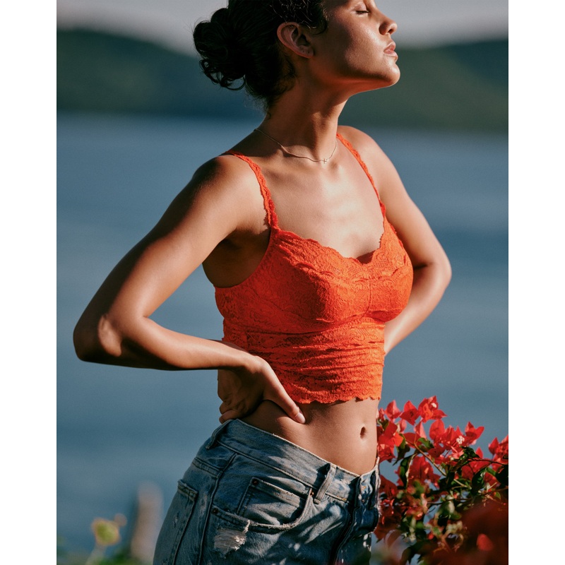 Crop Camisole-Hemdchen Sicilian Orange S