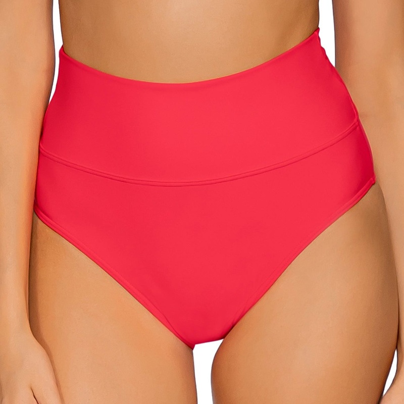 Hannah High Waist – 33B – Geranium RED XS