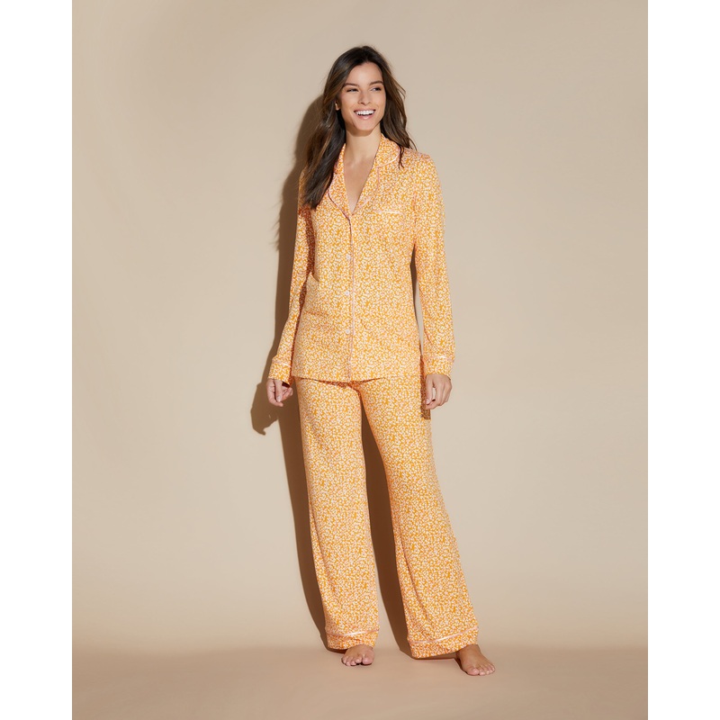 Pigiama Petite Stampato Con Top A Maniche Lunghe E Pantaloni Flora Sole/Fiore PS