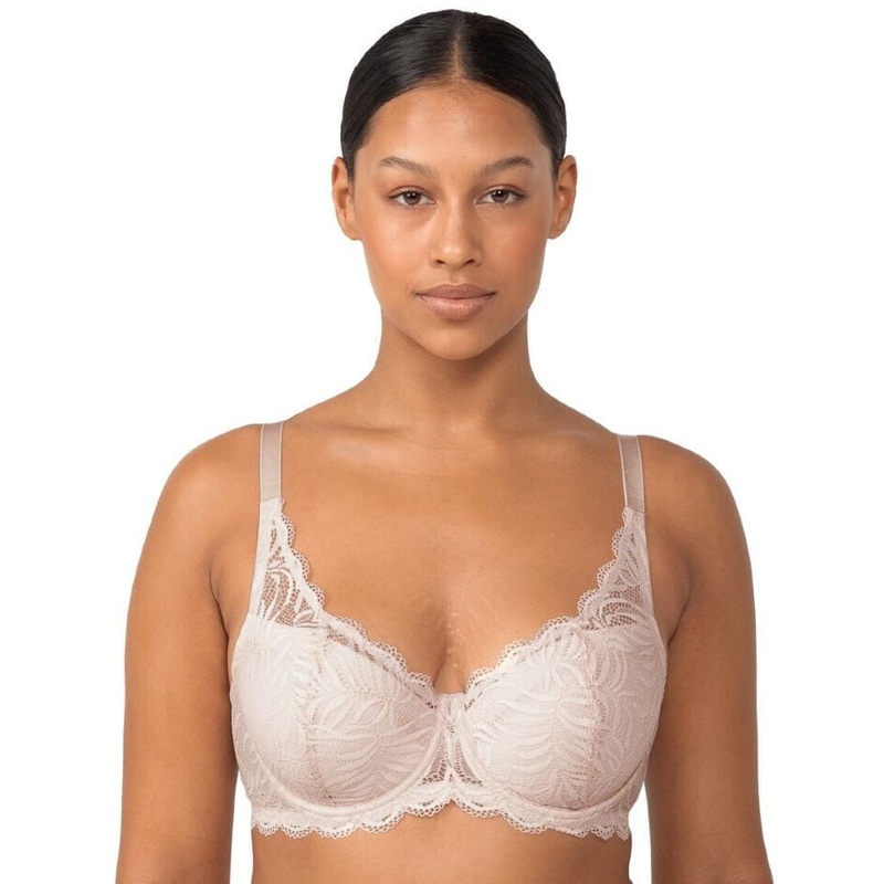 Triumph Essential Lace Underwire Half-Cup Padded Balconette Bra – Nude Pink 34C