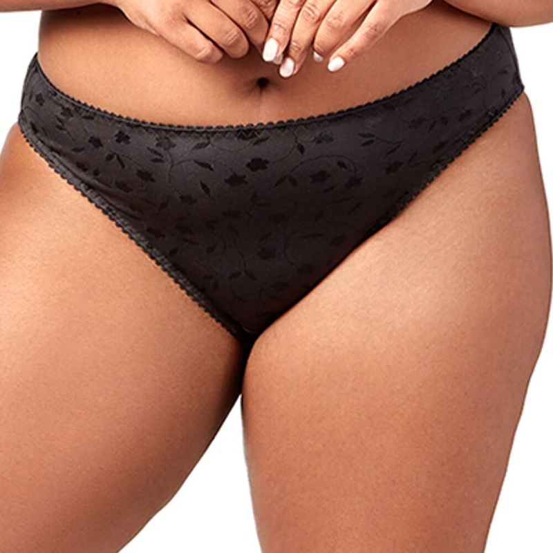 Elila Jacquard Brief – Black L Black