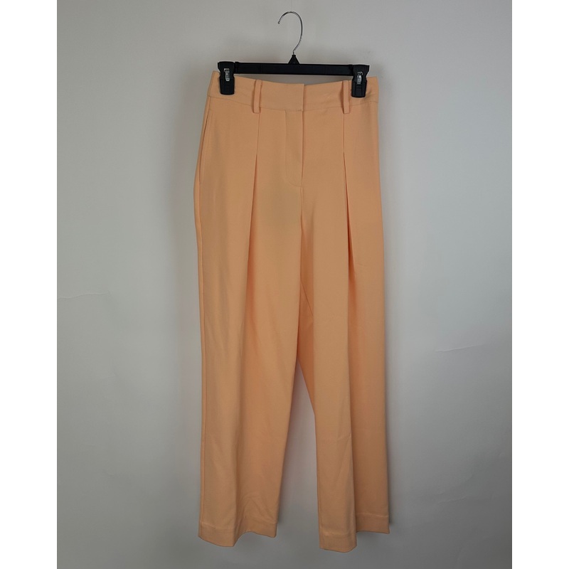 Light Orange Wide Leg Trouser Pants – Size 2 and Size 4 Small (Size 2)