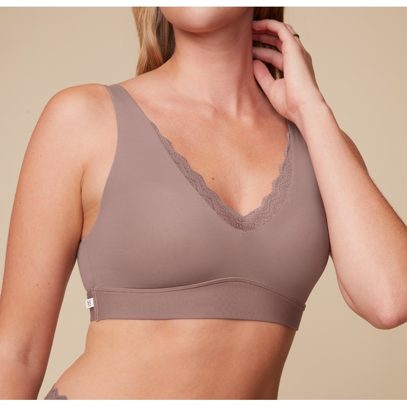 Bliss Lace Bralette – Mauve Mauve XS