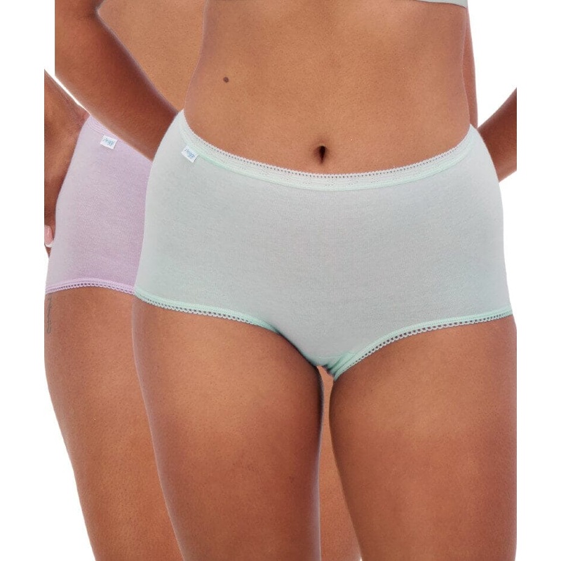 Sloggi Maxi Brief 2 Pack – Crocus/Opale M