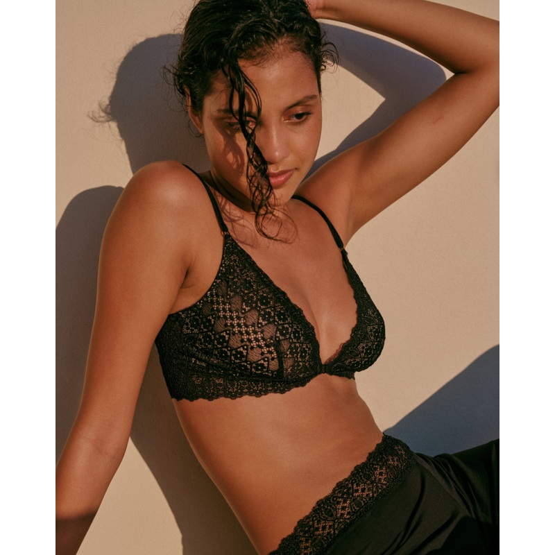 Trger-Bralette Schwarz S